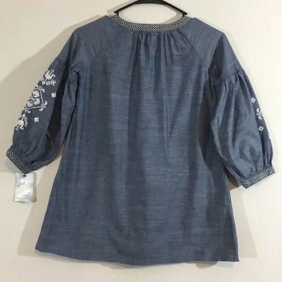 Art Class Girls’ Denim Dress, Chambray XS - Picture 4 of 4